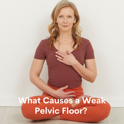 What causes a weak pelvic floor?