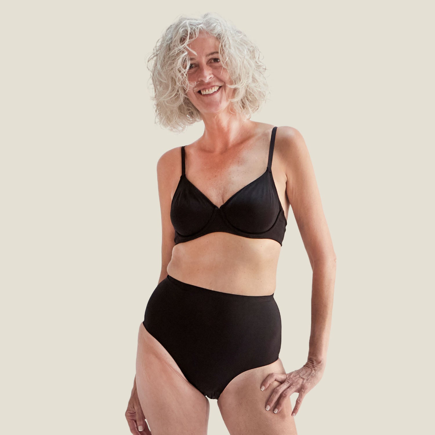 DryTech High Waist Underwear- Light Leaks & Incontinence - Black