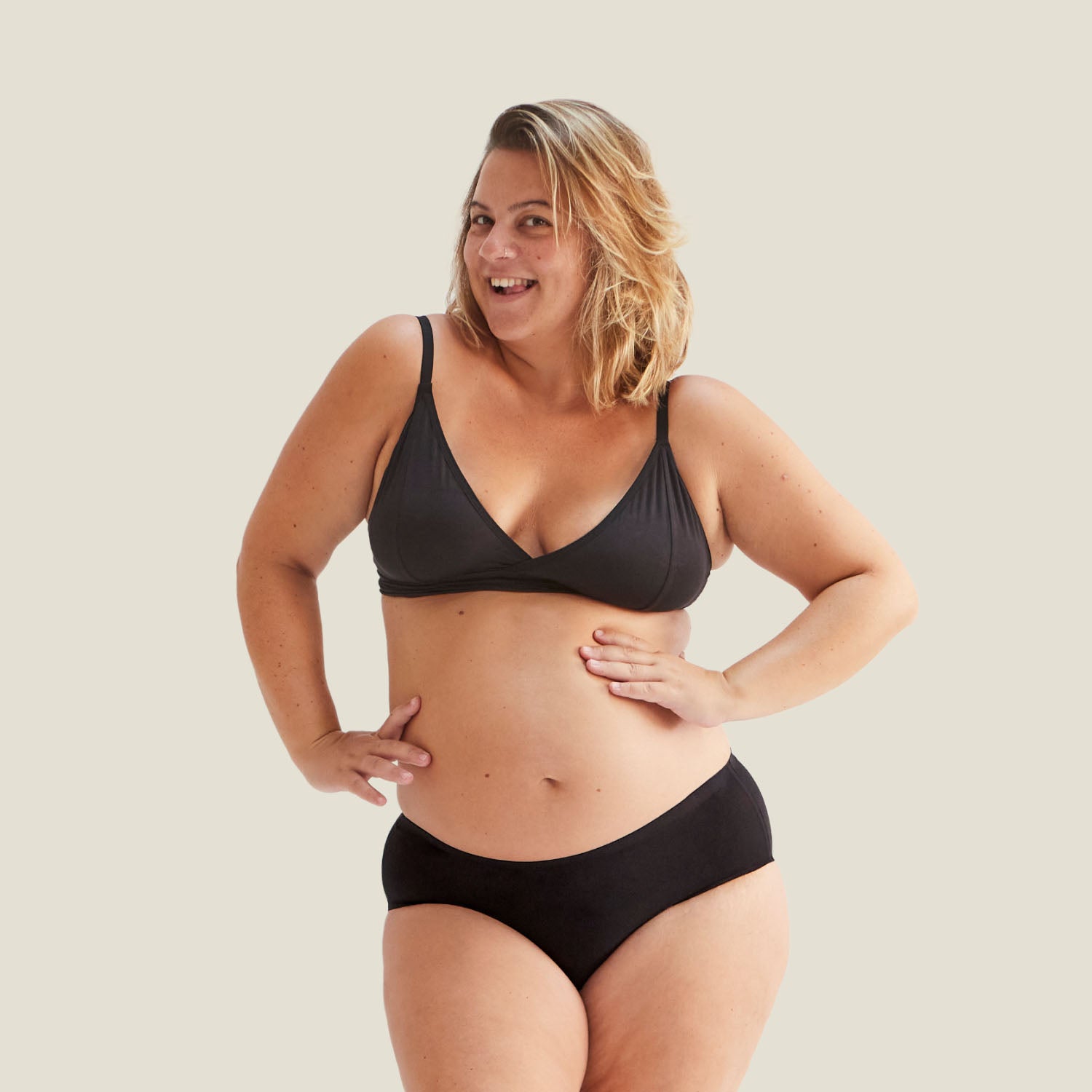 DryTech Midi Brief - Light Leaks & Incontinence - Black