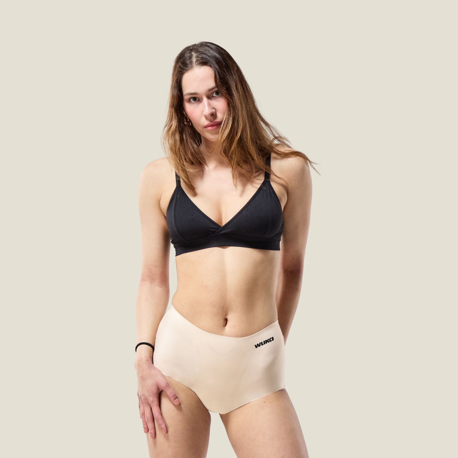 Stretch Period Short - Heavy Flow - Light Nude