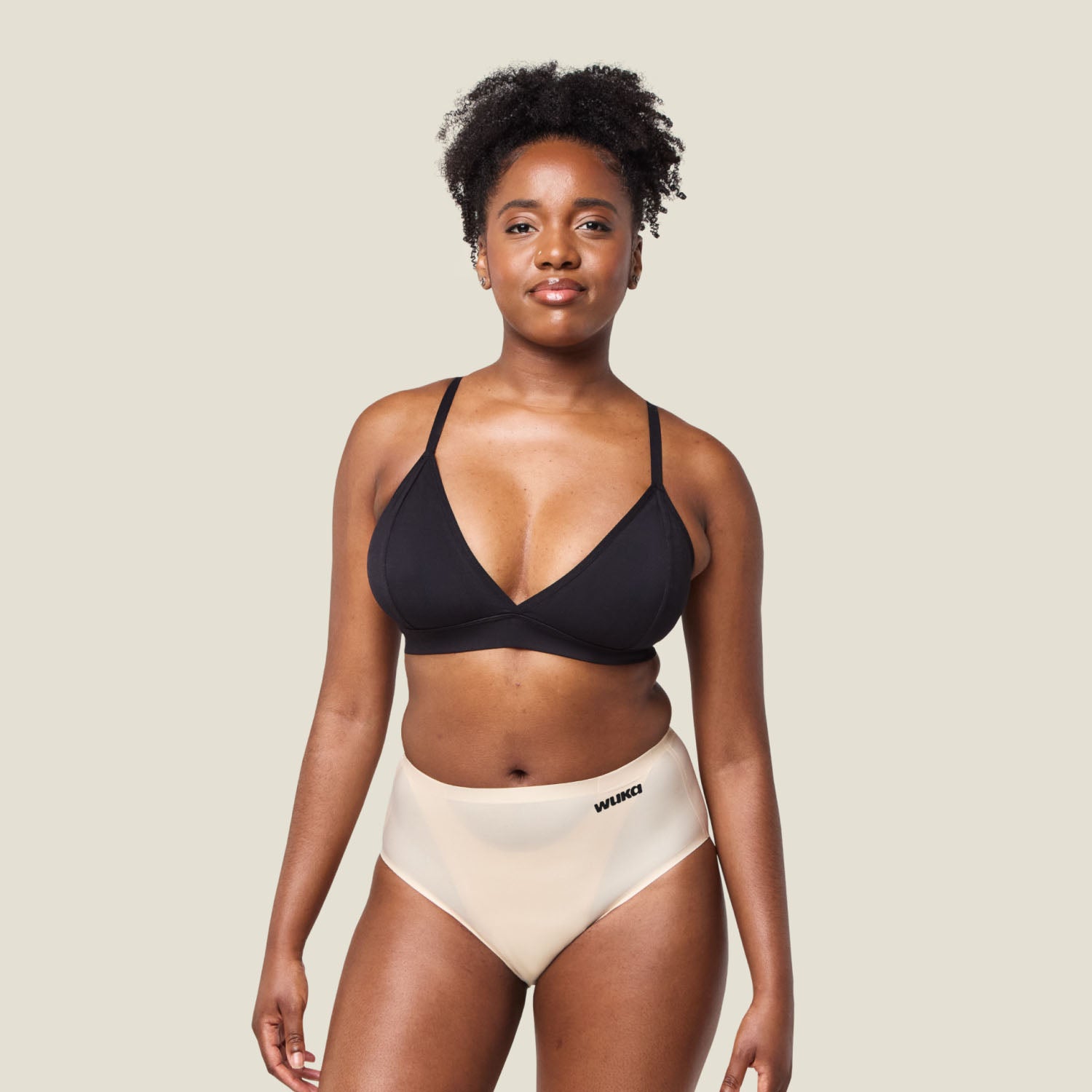 Stretch Seamless Midi Brief Light Nude