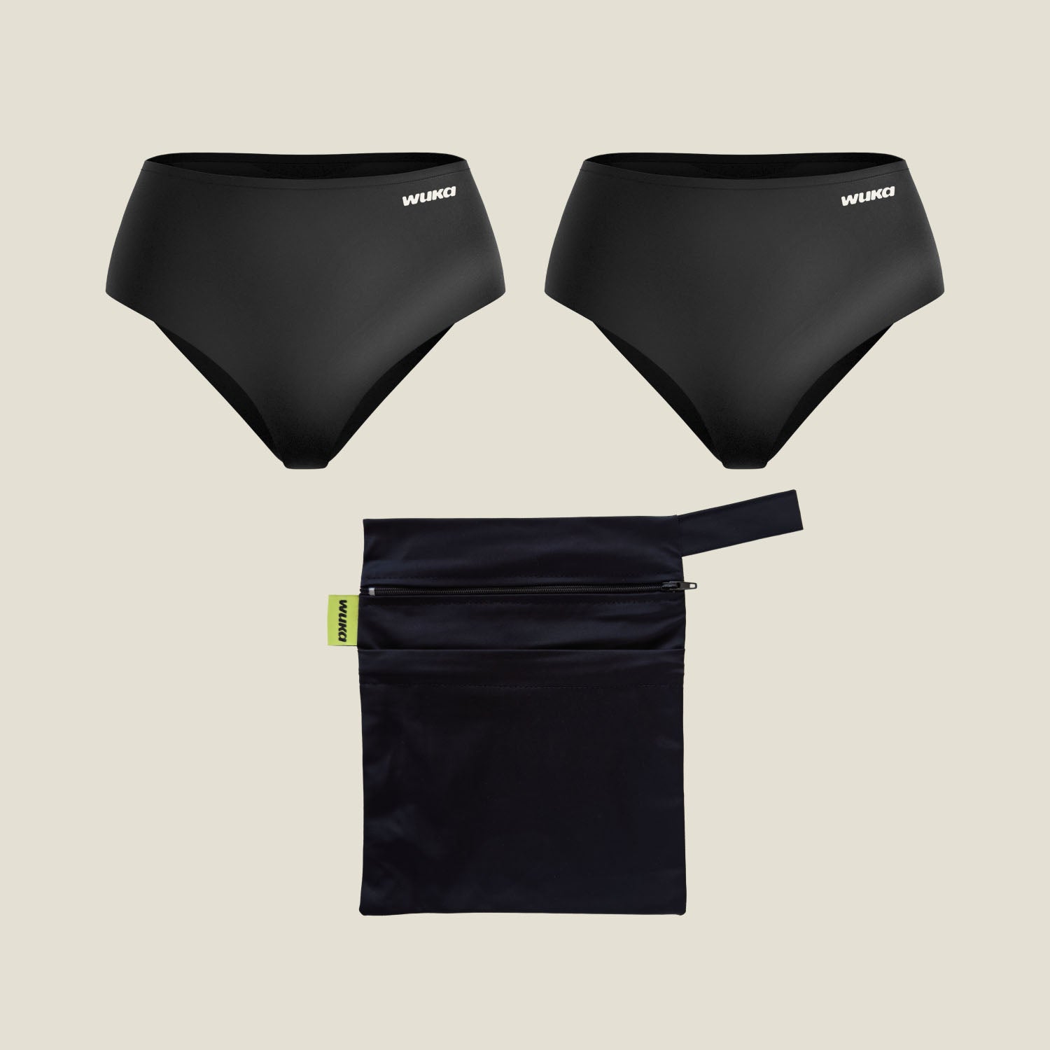 2 WUKA Period Stretch School Set + Wet Bag