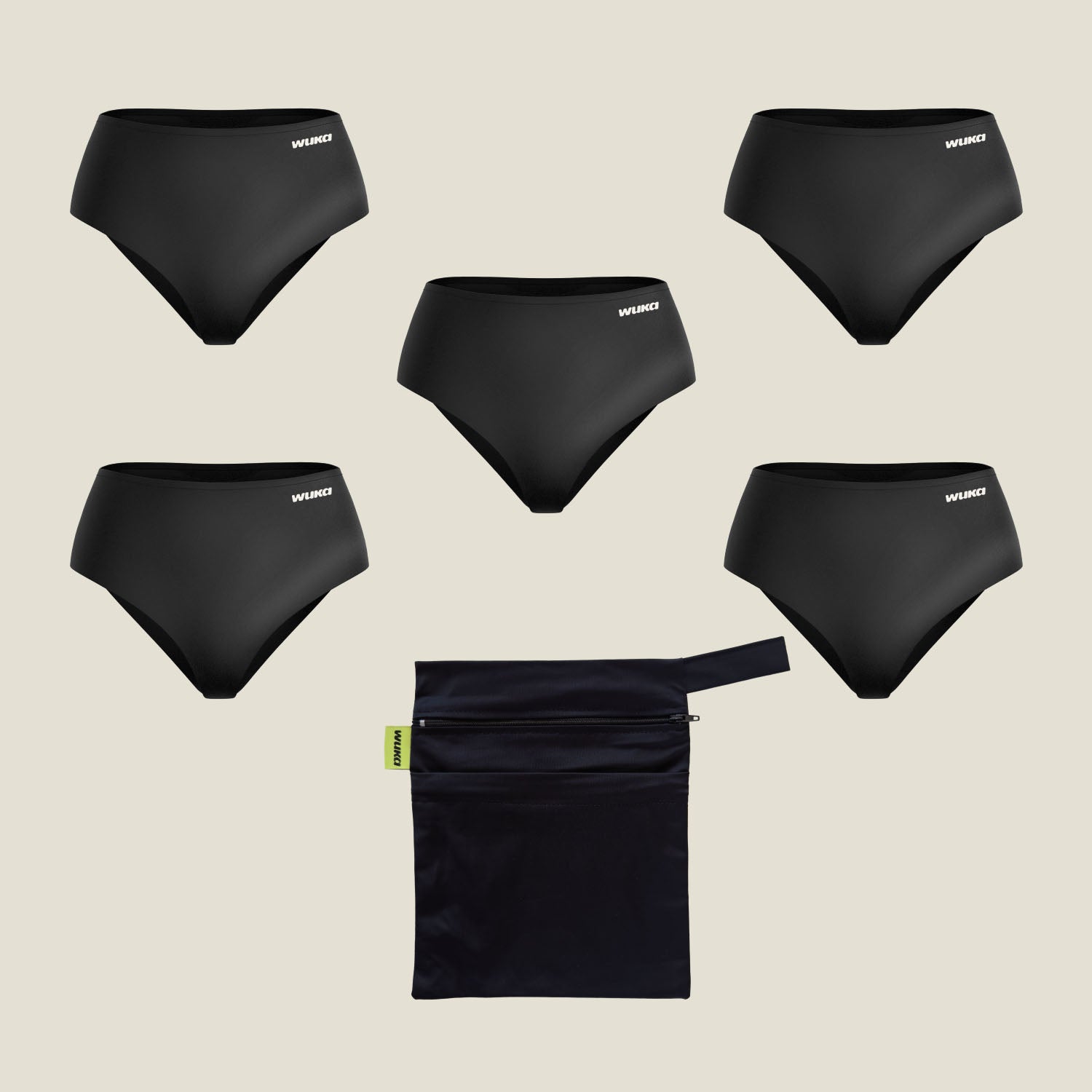 Period School Week Set - 5 Pack Stretch Heavy + Wet Bag