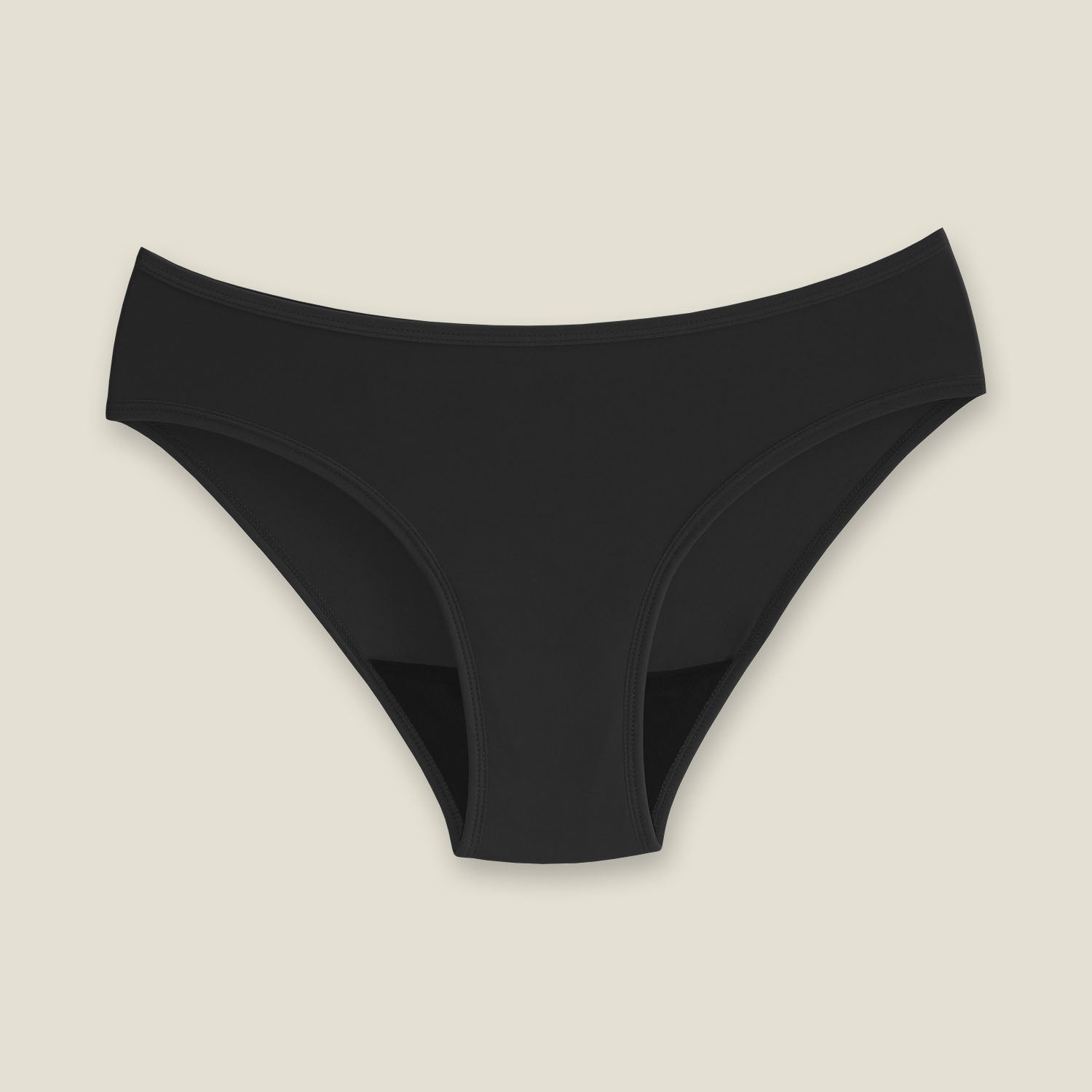 Black teen bikini brief period swimwear leak-proof swim pants for teens by WUKA