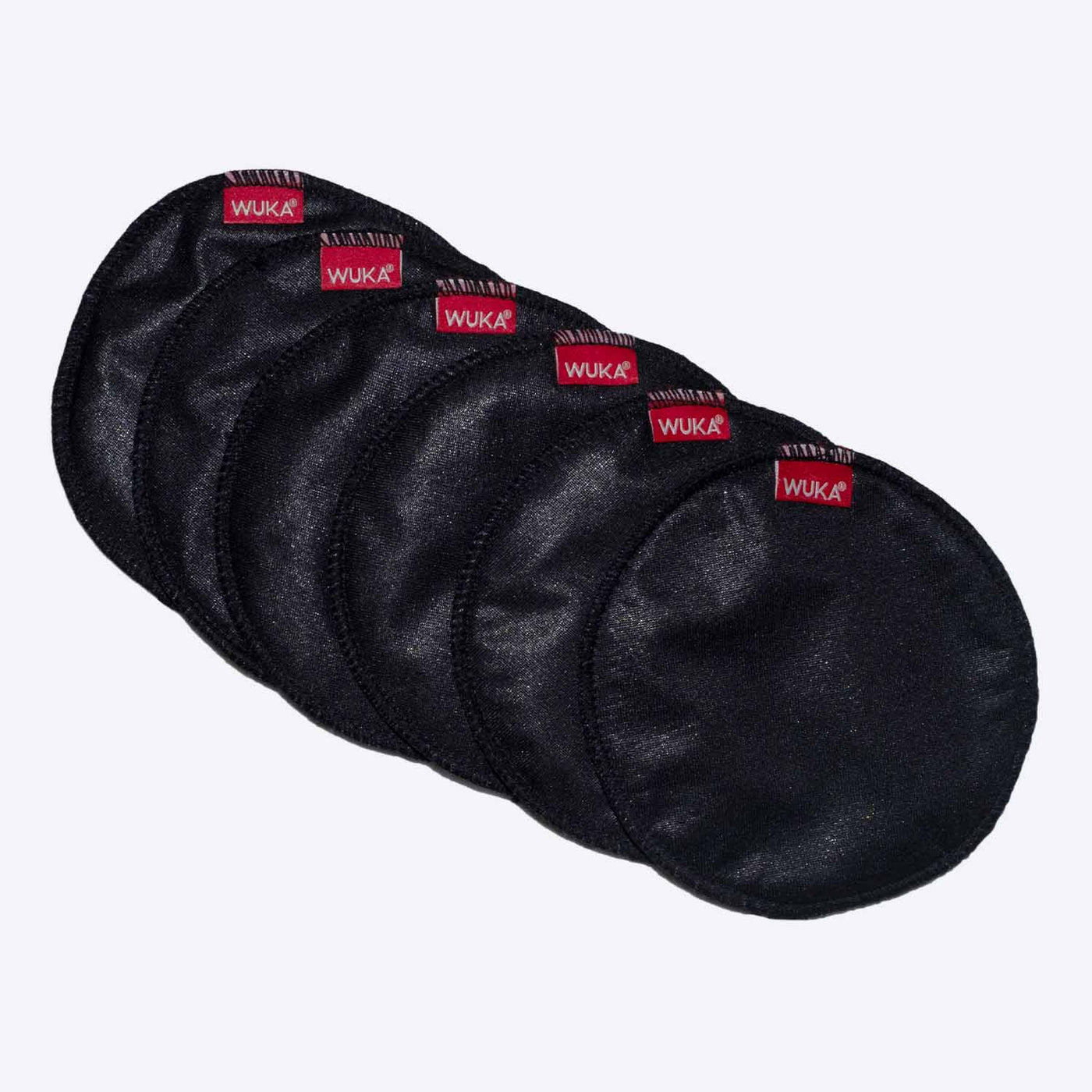 WUKA Nursing Pads - 6 Pack - Black Colour - 6 Pads