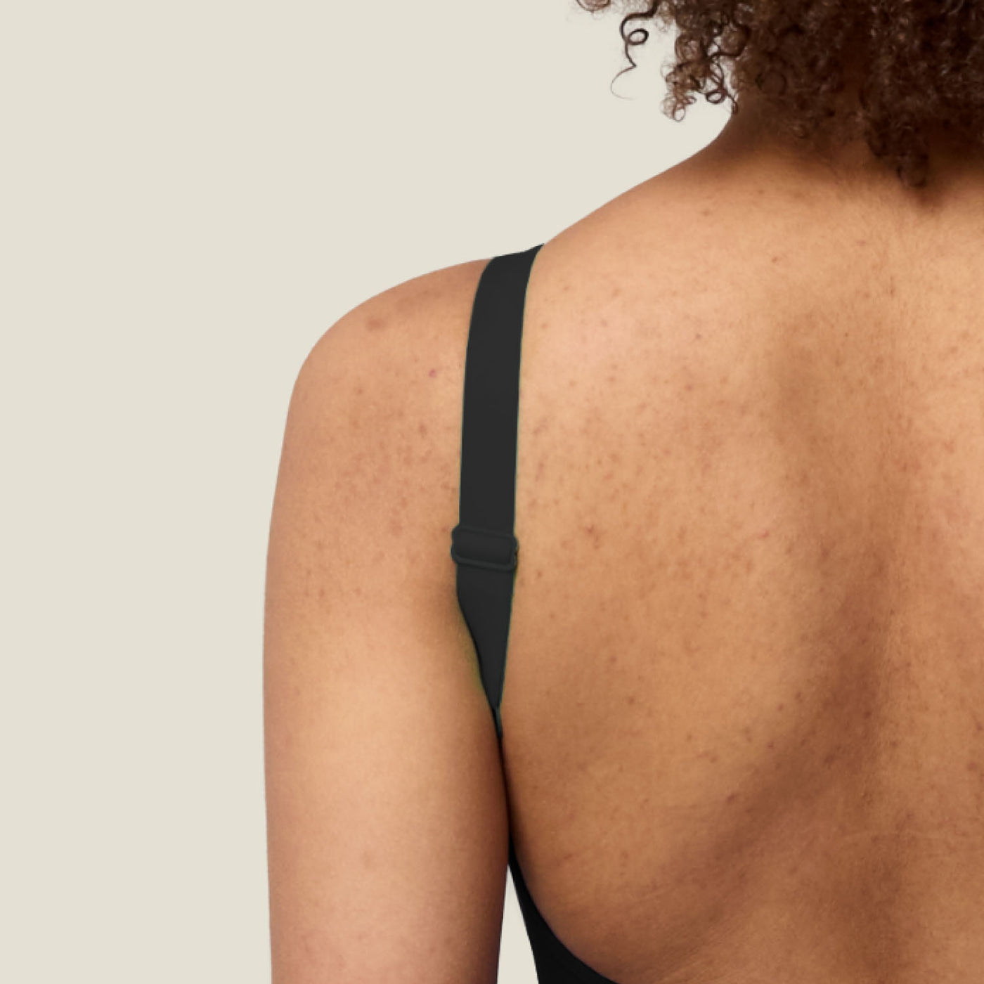 WUKA Period Adjustable Scoopback Swimsuit - Black