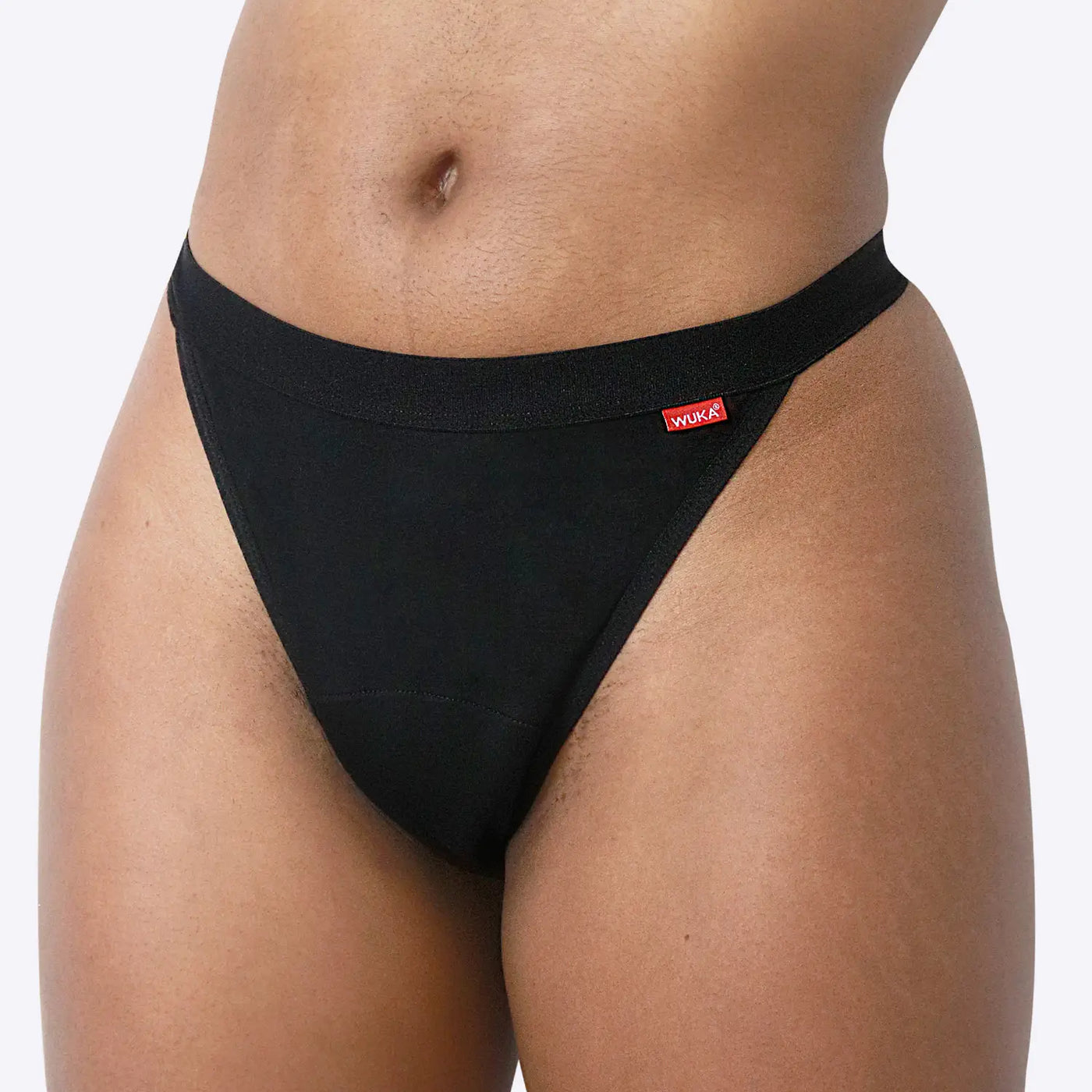 WUKA Basics Thong Period Pants Style Light Flow Black Colour Front