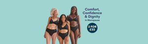 3 for £33 on WUKA Everyday underwear. Comfort, confidence and dignity during menopause