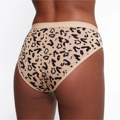 WUKA Print Bikini Period Pants Style Heavy Flow Leopard Colour Back