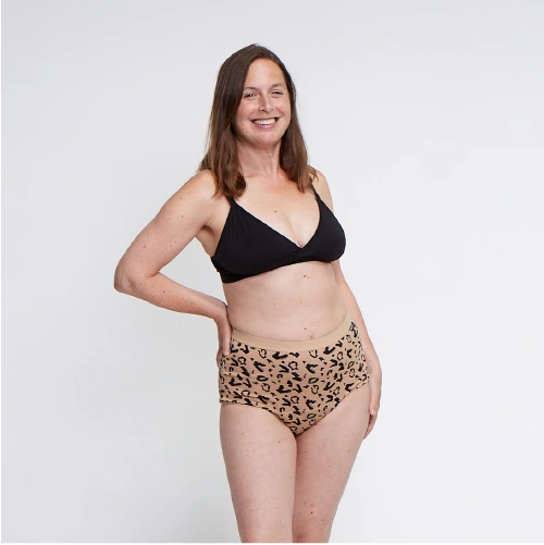 Leopard Print High Waist Period Pants - Heavy Flow Overnight Leopard Print High Waist Period Pants - Heavy Flow Overnight
