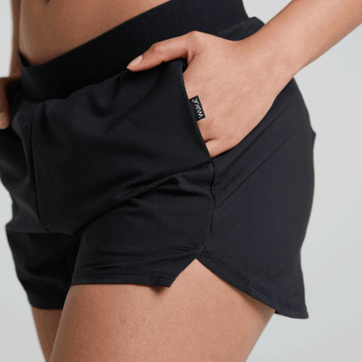 WUKA Perform Period Sports Shorts Style Medium Flow Black Colour Front Side