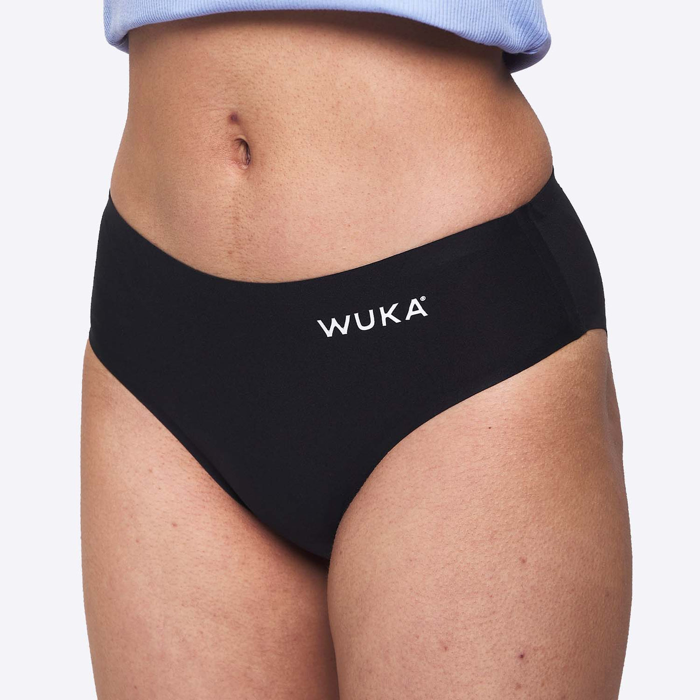 WUKA Teen Stretch Seamless Period Pants Style Heavy Flow Black Colour Side
