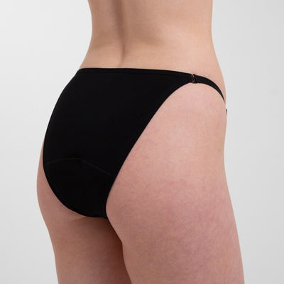 WUKA Flex Detachable Bikini Period Pants Style Medium Flow Black Colour Back