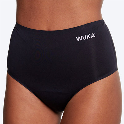 WUKA Stretch Seamless High Waist Period Pants Style Medium Flow Black Colour Front