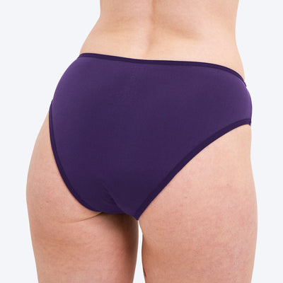 WUKA Period Swim Bikini Style Light Flow Purple Colour Back