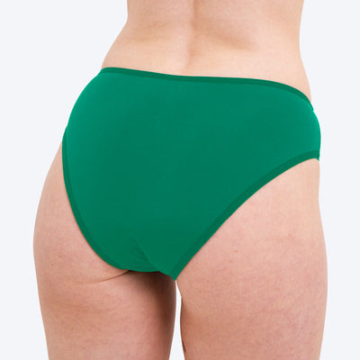 WUKA Period Swim Bikini Style Light Flow Green Colour Back