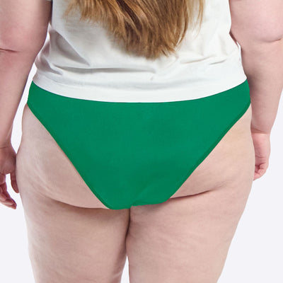WUKA Period Swim Bikini Style Light Flow Green Colour Large Back