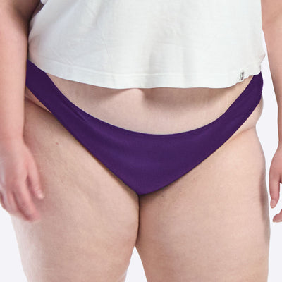 WUKA Period Swim Bikini Style Light Flow Purple Colour Close up