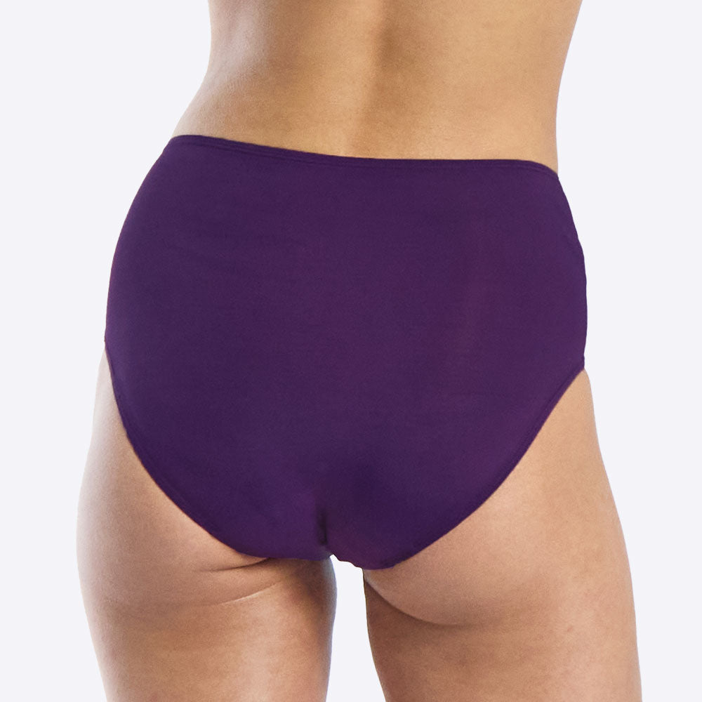 WUKA Period Swim Bikini Style Light Flow Purple Colour Back