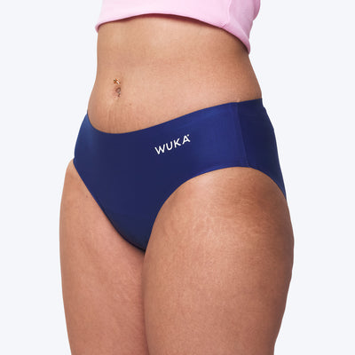 WUKA Teen Stretch Seamless Period Pants Style Heavy Flow Blue Colour Side